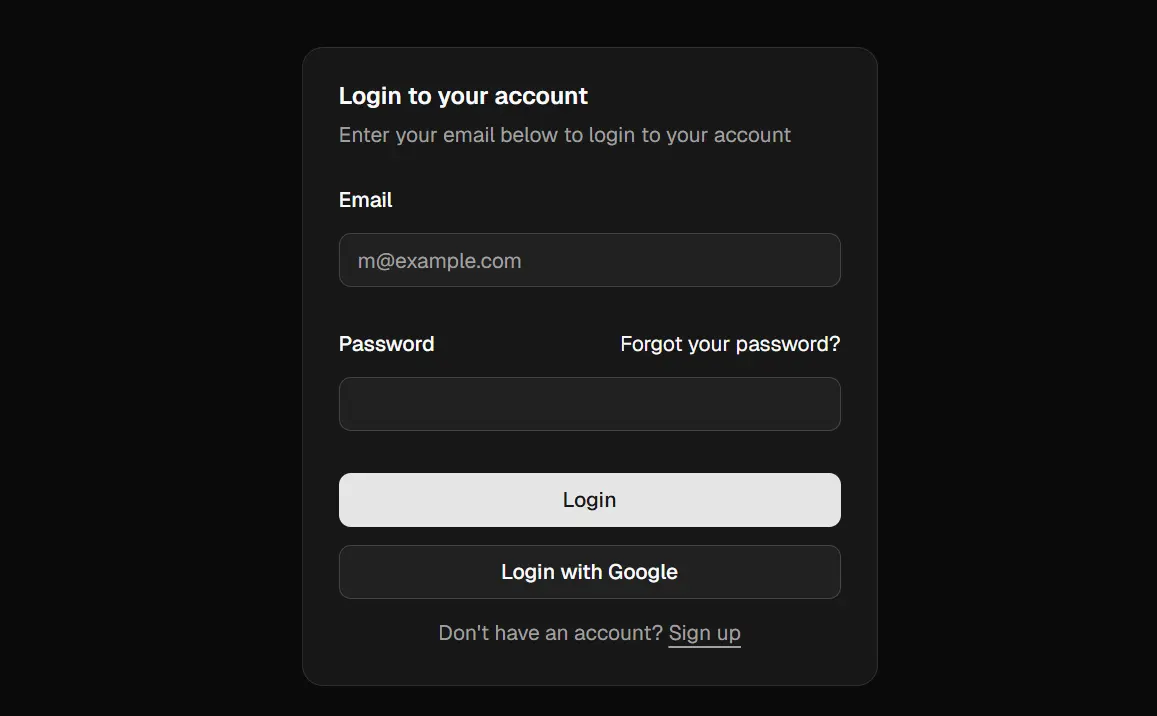 Authentication System preview